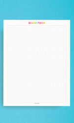 Printable Planner Pages Brainstorm Grid Paper