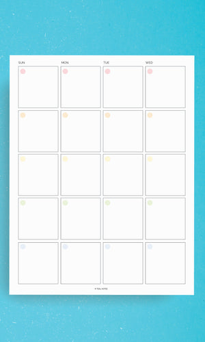 Printable Planner Pages 2 Page Monthly Spread