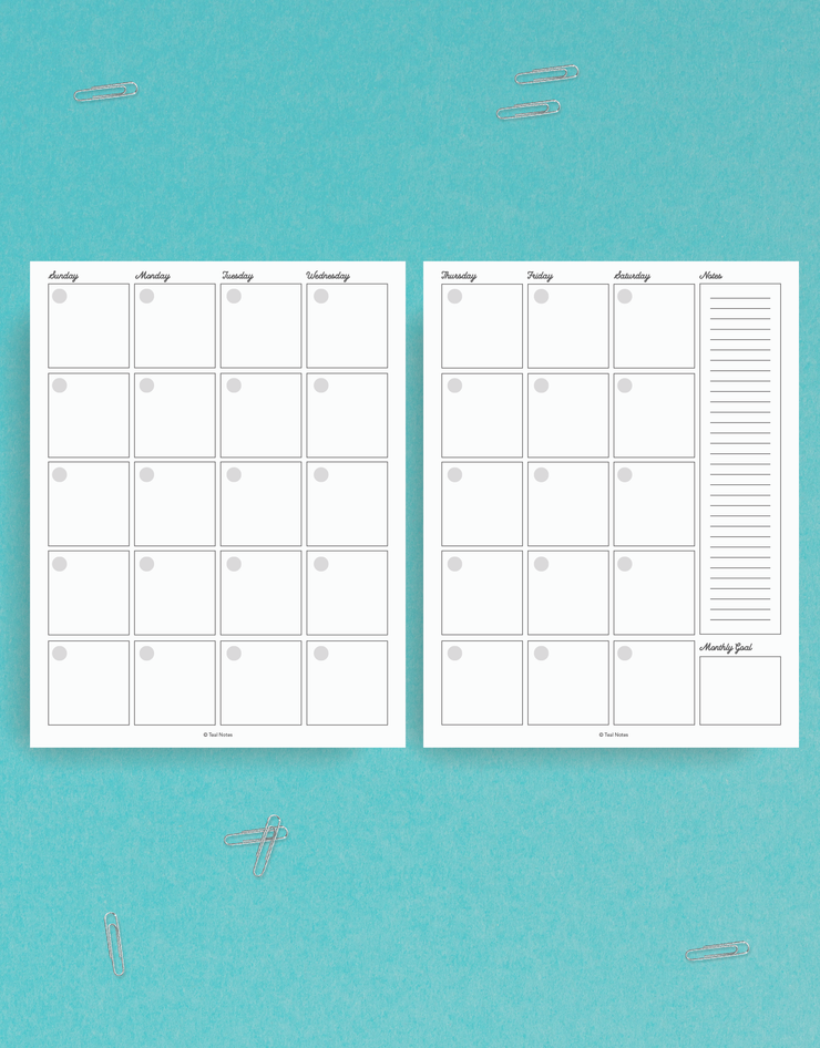 $3 Printables – Teal Notes