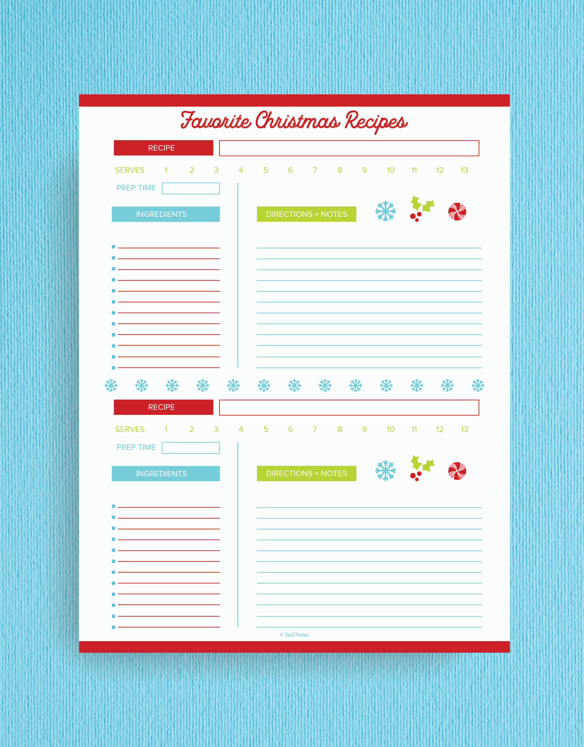 Printable Christmas Planner To Organize the holidays