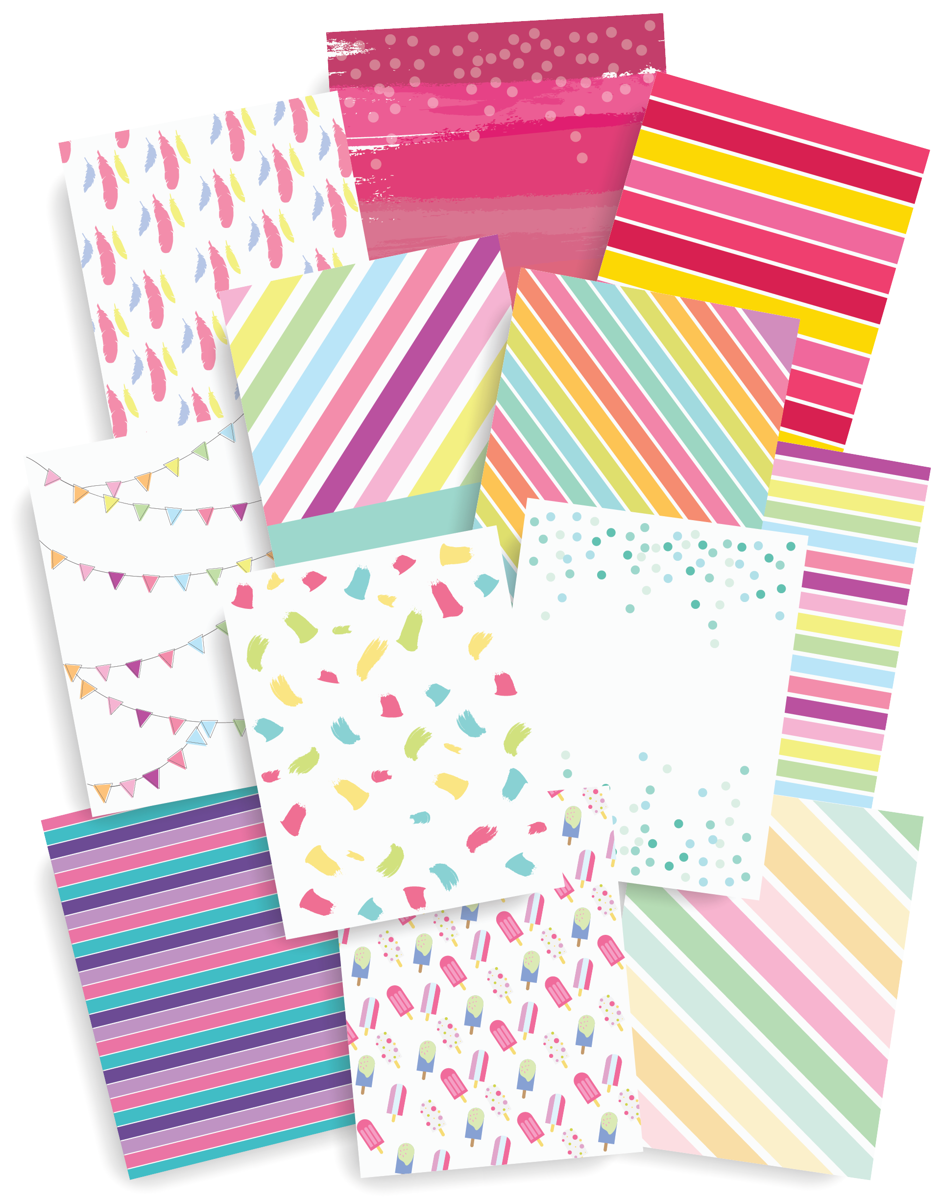 12 Page Planner Covers | Patterned Dividers