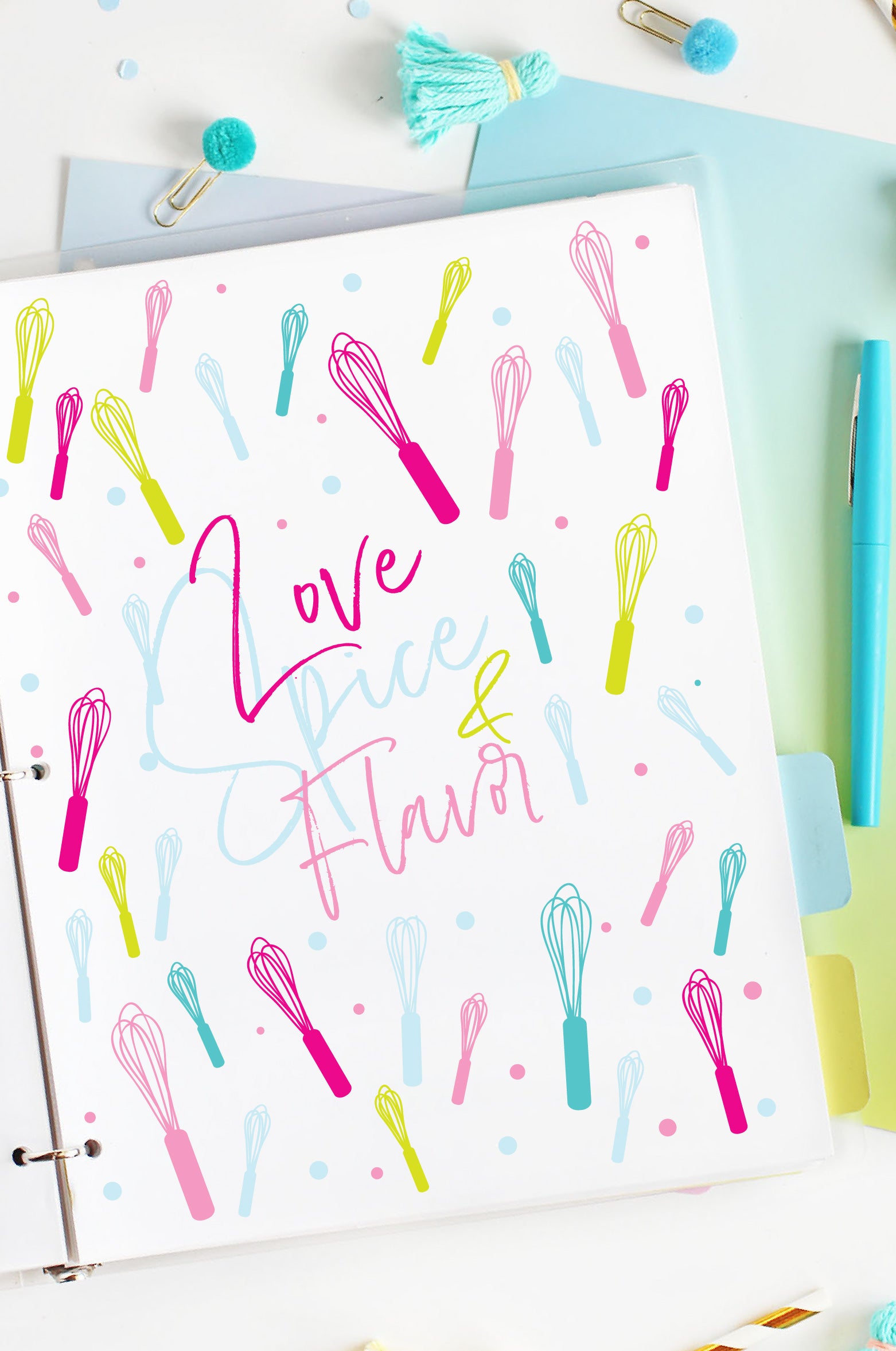 Binders – Teal Notes
