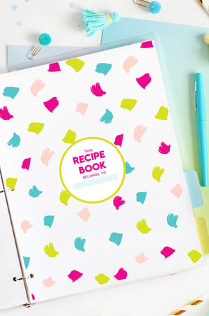 printable recipe pages cover