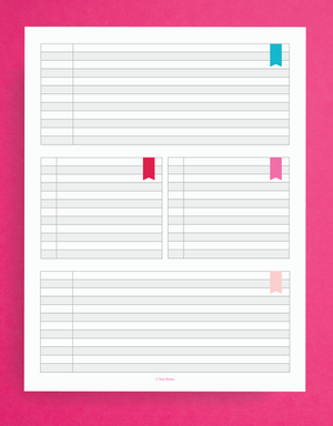 ledger printable planner page