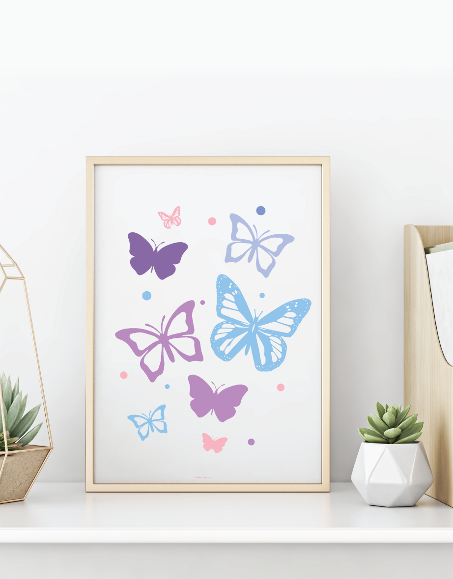 Butterfly wall art cutouts